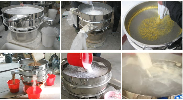 豆漿振動篩可適用于化工行業、食品行業、冶金礦業、公害處理等行業