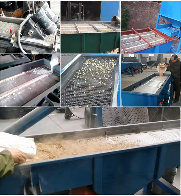 直線振動(dòng)篩,石子,沙子,砂石等物料使用現(xiàn)場(chǎng)圖